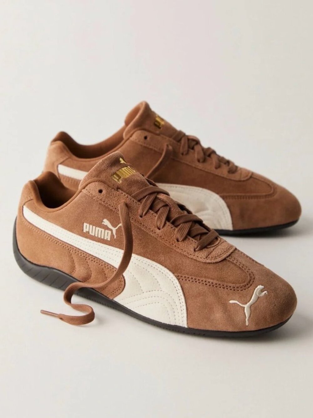 Free People x PUMA Speedcat OG Women's Suede Sneakers - 8 - Haute Coffee Brown
